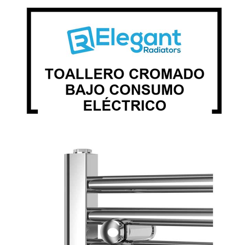 Toallero cromado bajo consumo eléctrico