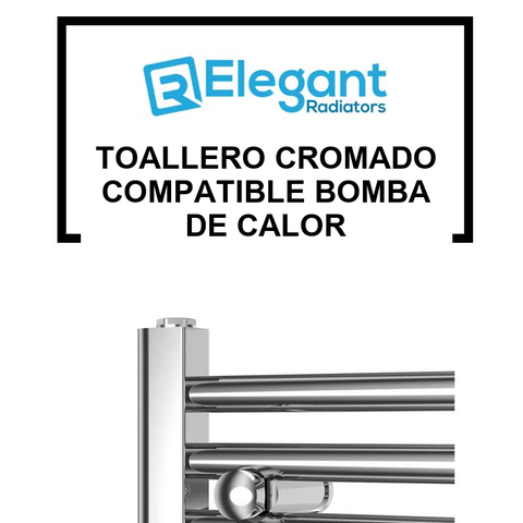 Toallero cromado compatible bomba de calor