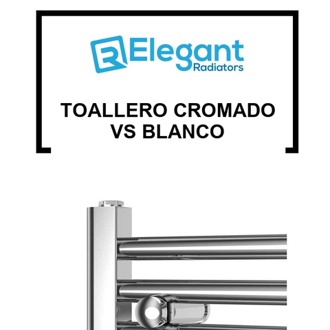 Toallero Cromado vs Blanco