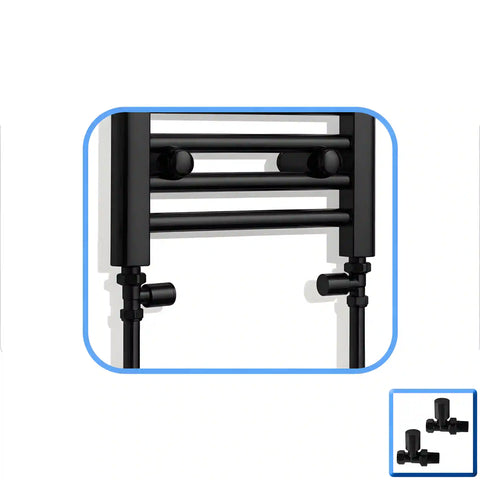 Scaldasalviette Nero 600mm di Larghezza · Riscaldamento Centralizzato