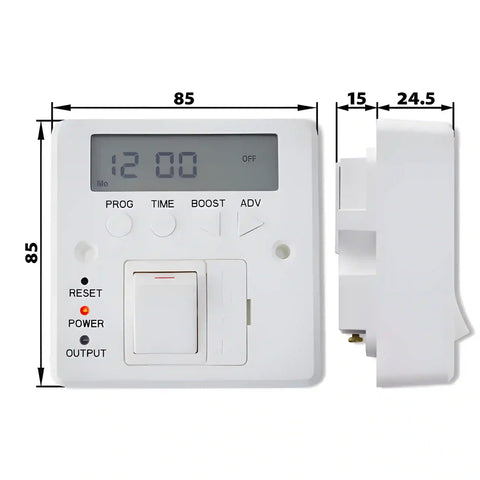 Controlador de pared con temporizador digital programable para radiador toallero - Elegant Radiators