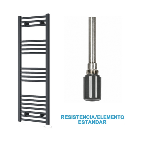 Scaldasalviette Elettrico Antracite 400mm di Larghezza · Precaricato
