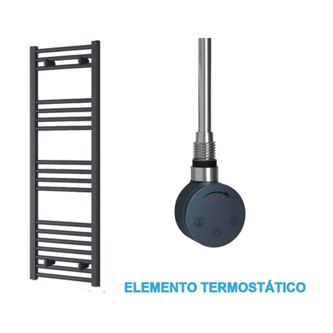 Scaldasalviette Elettrico Antracite 400mm di Larghezza · Precaricato