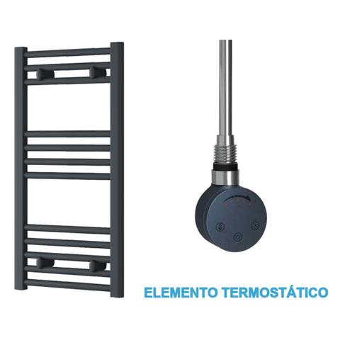 Scaldasalviette Elettrico Antracite 400mm di Larghezza · Precaricato