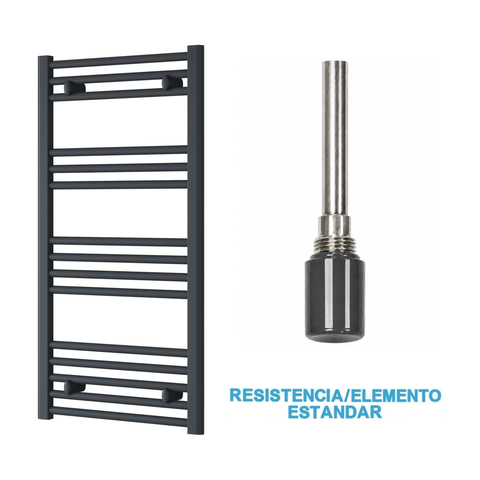 Scaldasalviette Elettrico Antracite 500mm di Larghezza · Precaricato