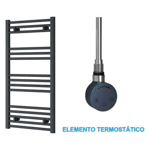 Scaldasalviette Elettrico Antracite 500mm di Larghezza · Precaricato