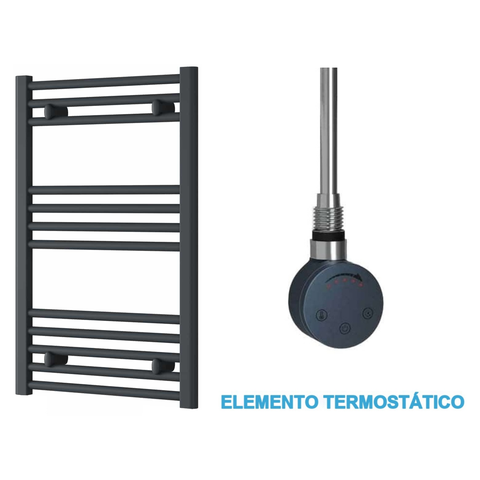 Scaldasalviette Elettrico Antracite 500mm di Larghezza · Precaricato