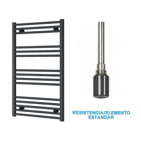 Scaldasalviette Elettrico Antracite 600mm di Larghezza · Precaricato