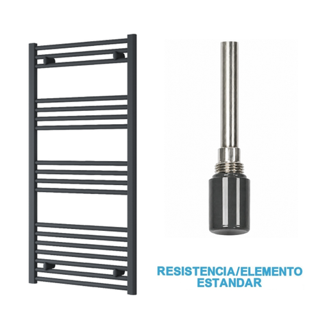 Scaldasalviette Elettrico Antracite 600mm di Larghezza · Precaricato
