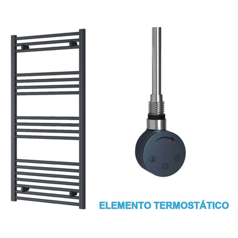 Scaldasalviette Elettrico Antracite 600mm di Larghezza · Precaricato