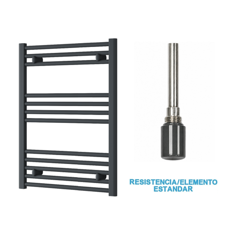 Scaldasalviette Elettrico Antracite 600mm di Larghezza · Precaricato
