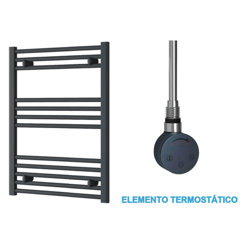 Scaldasalviette Elettrico Antracite 600mm di Larghezza · Precaricato