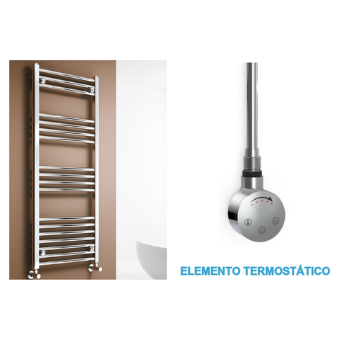 Scaldasalviette Elettrico Cromato 500mm di Larghezza · Precaricato