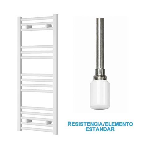 Scaldasalviette Elettrico Bianco 400mm di Larghezza · Precaricato