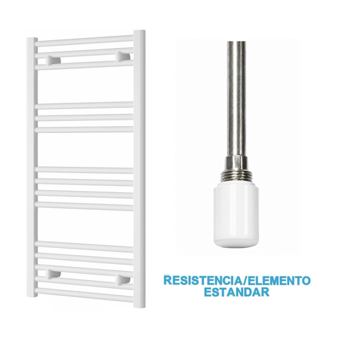 Scaldasalviette Elettrico Bianco 500mm di Larghezza · Precaricato
