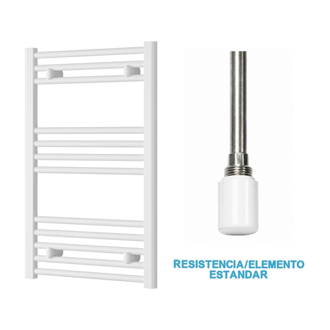 Scaldasalviette Elettrico Bianco 500mm di Larghezza · Precaricato