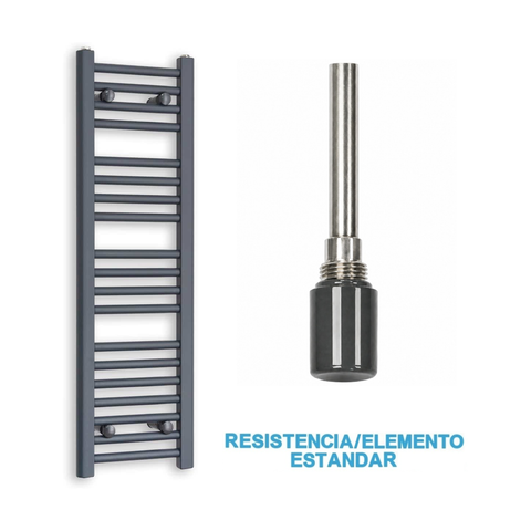 Scaldasalviette Elettrico Antracite 300mm di Larghezza · Precaricato