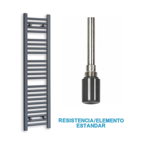 Scaldasalviette Elettrico Antracite 300mm di Larghezza · Precaricato