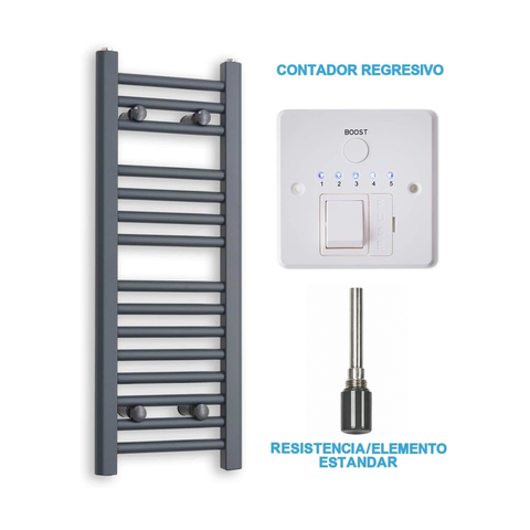 Scaldasalviette Elettrico Antracite 300mm di Larghezza · Precaricato