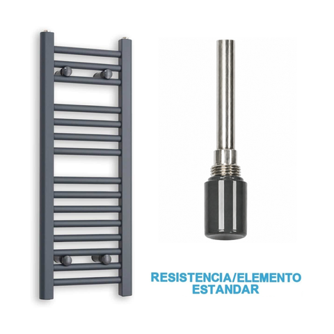 Scaldasalviette Elettrico Antracite 300mm di Larghezza · Precaricato