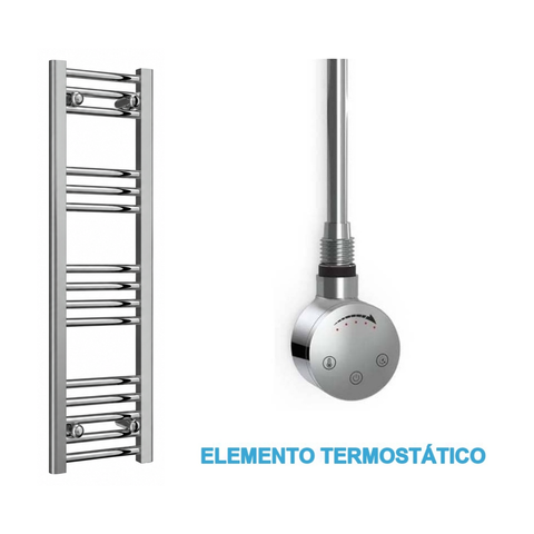 Scaldasalviette Elettrico Cromato 300mm di Larghezza · Precaricato