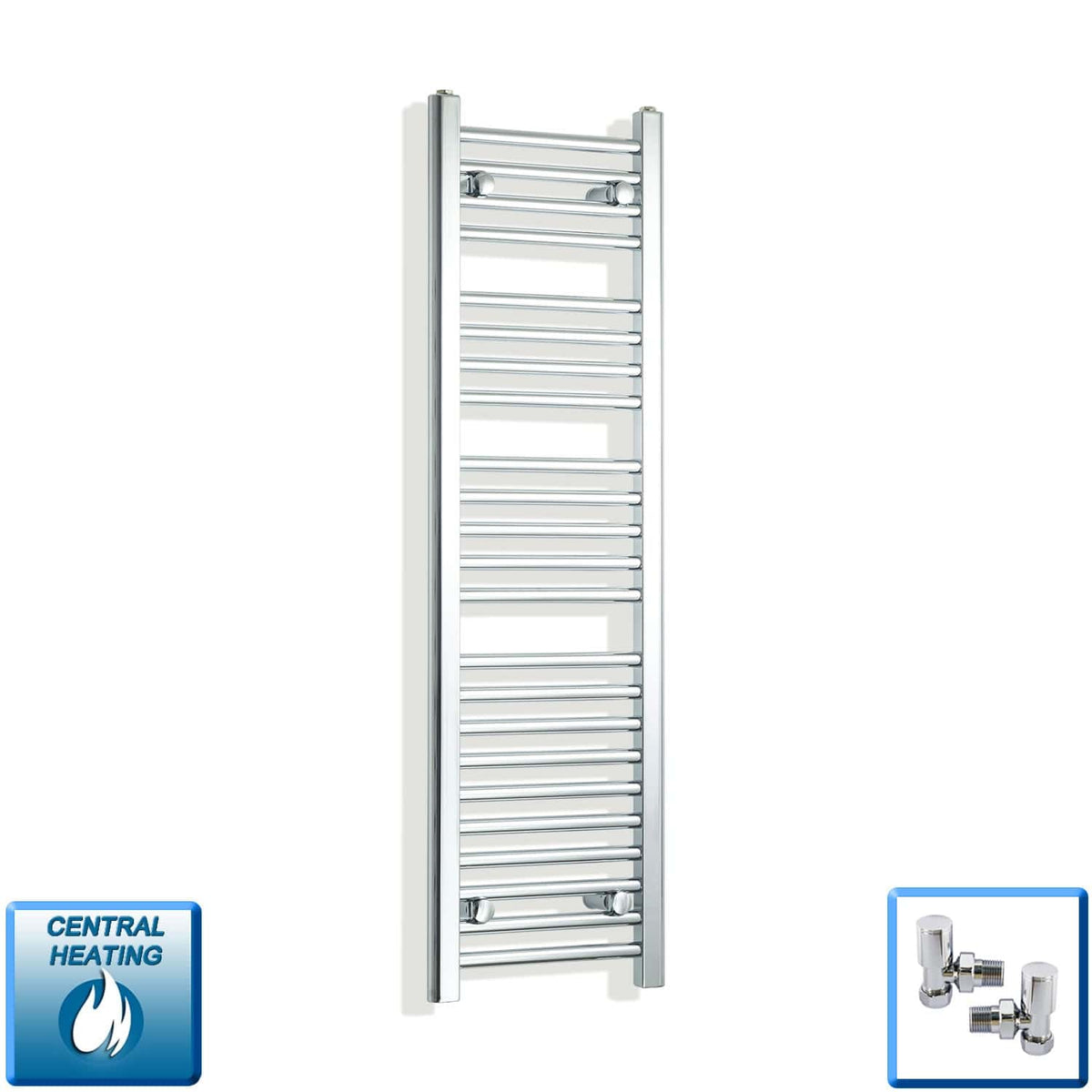 Scaldasalviette Cromato 300mm di Larghezza · Riscaldamento Centralizzato