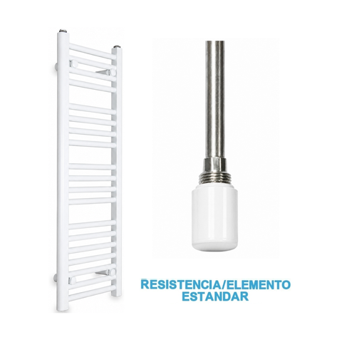 Scaldasalviette Elettrico Bianco 300mm di Larghezza · Precaricato