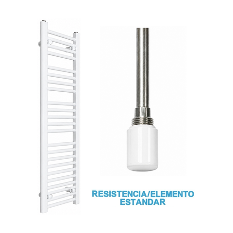 Scaldasalviette Elettrico Bianco 300mm di Larghezza · Precaricato