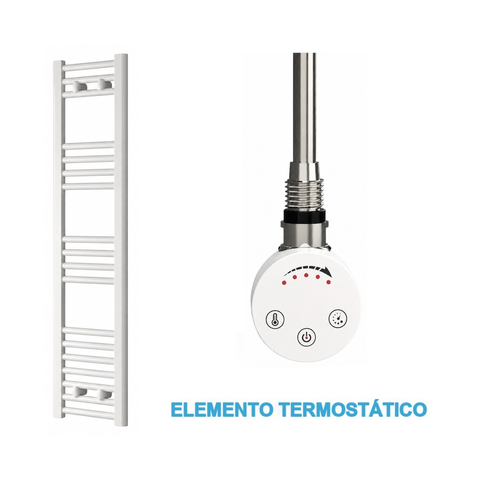 Scaldasalviette Elettrico Bianco 300mm di Larghezza · Precaricato