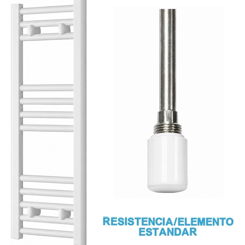 Scaldasalviette Elettrico Bianco 300mm di Larghezza · Precaricato