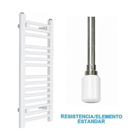 Scaldasalviette Elettrico Bianco 300mm di Larghezza · Precaricato