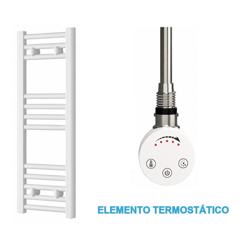 Scaldasalviette Elettrico Bianco 300mm di Larghezza · Precaricato